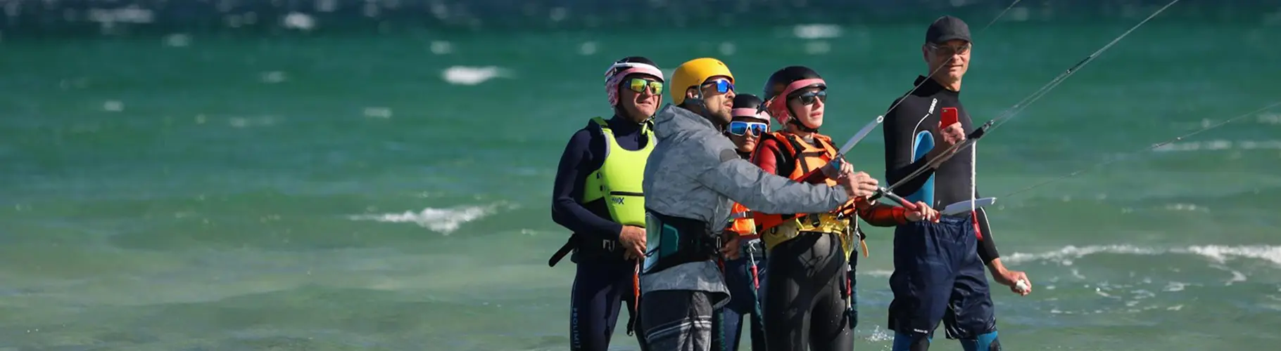 Kitesurfing on the Red Sea