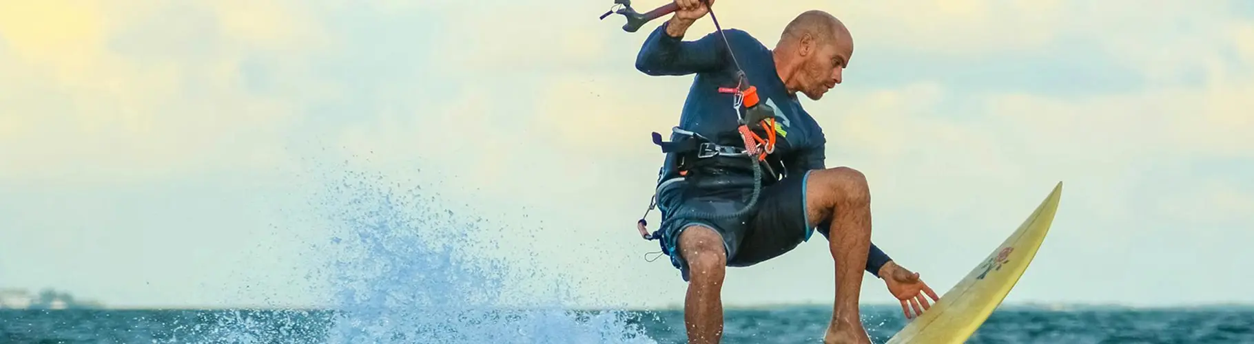 Kitesurfing on the Red Sea