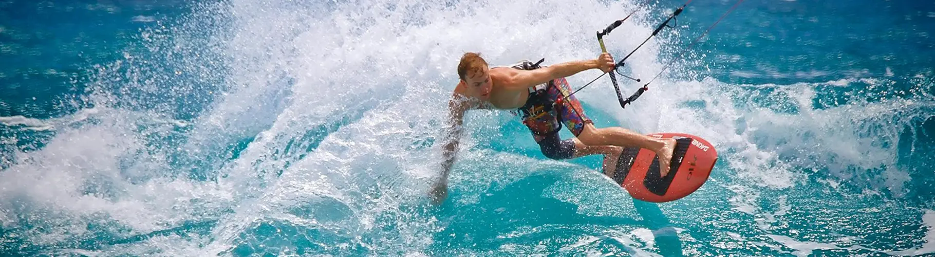 Kitesurfing on the Red Sea