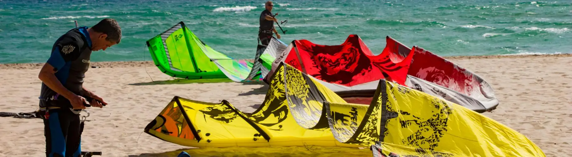 Kitesurfing on the Red Sea