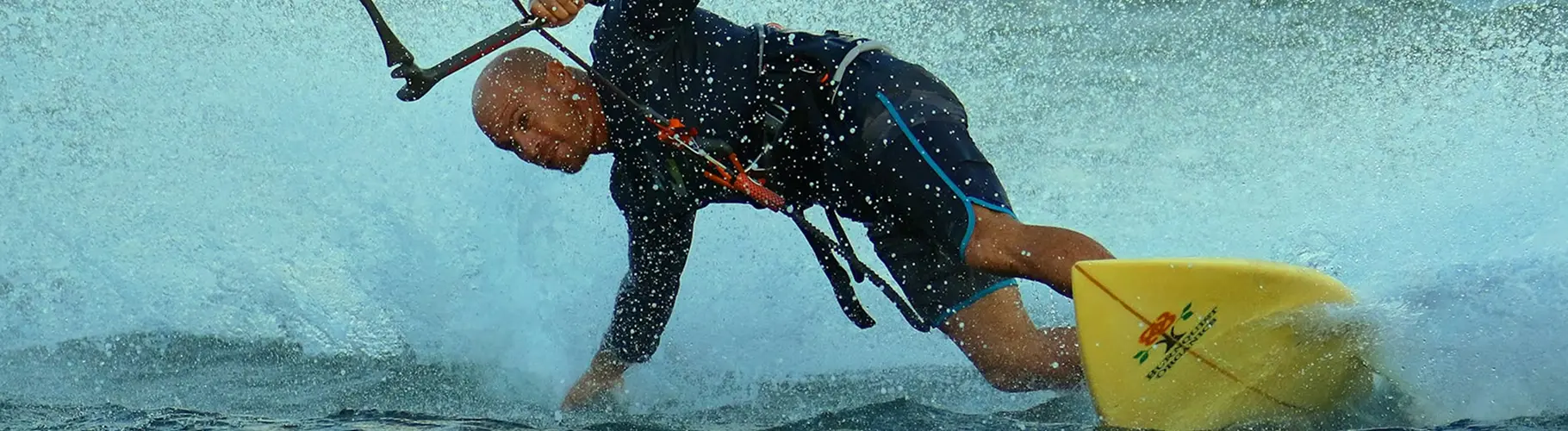 Kitesurfing on the Red Sea