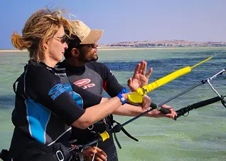 Kite courses on the water